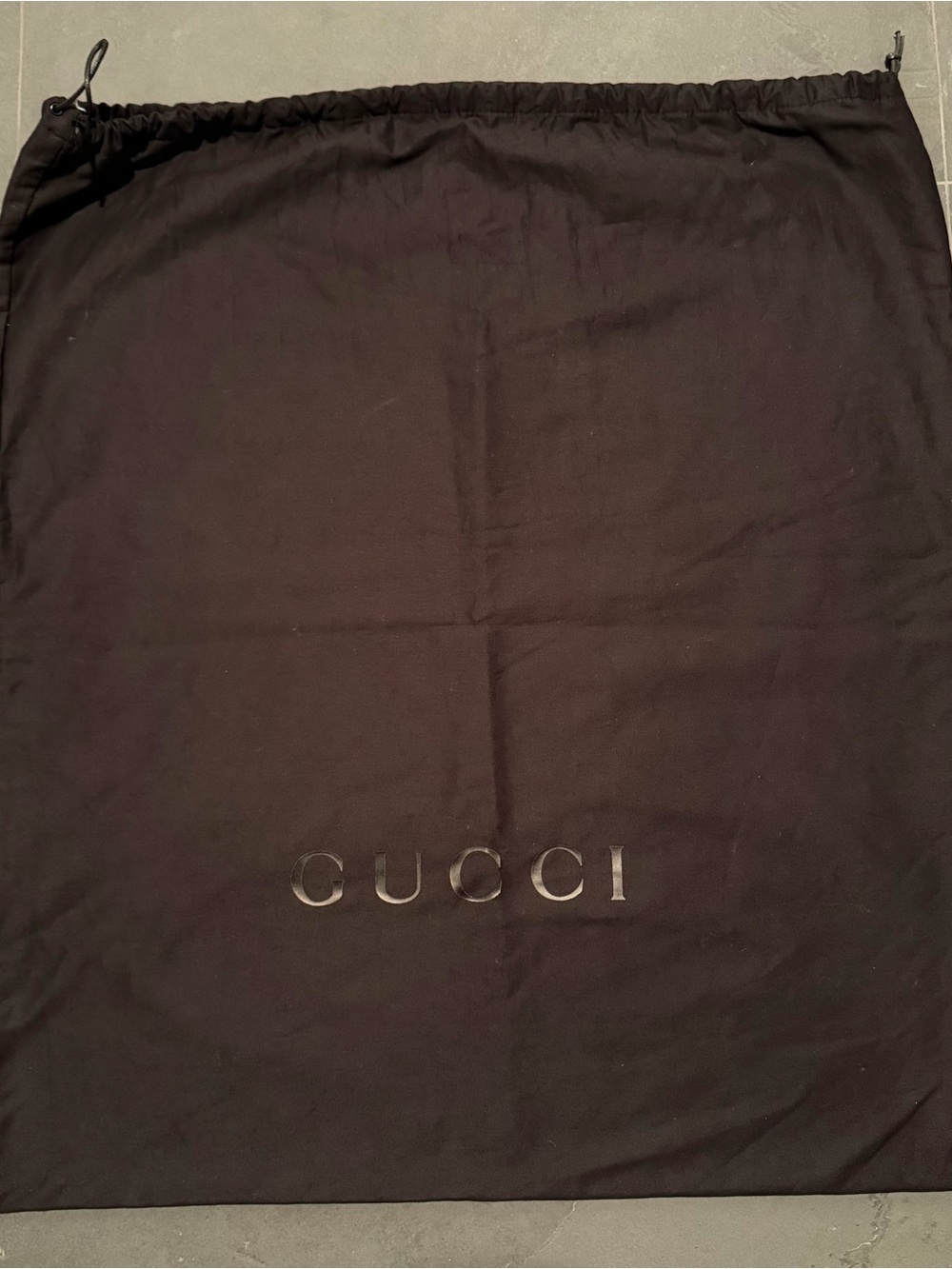 Gucci Drawstring XXL Dust Bag with Logo Authentic Excellent Condition